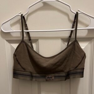 SKIMS olive green Bandeau Bralette